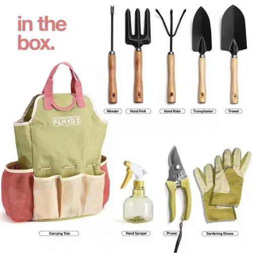 10-Piece Garden Tool Set - Complete Garden Tool Kit Comes with Bag & Gloves